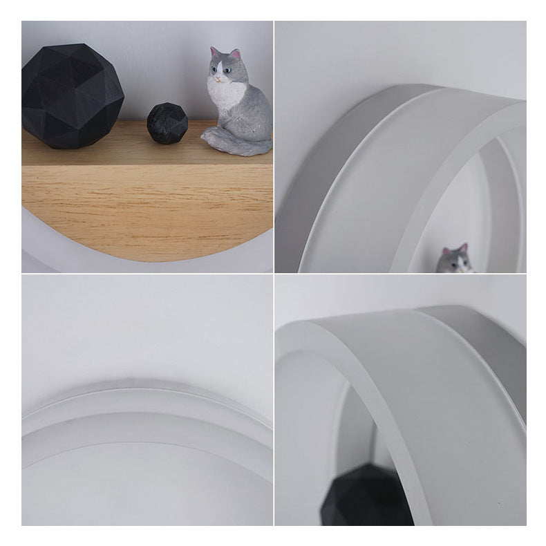 AuraRing Wall Lamp with Shelf