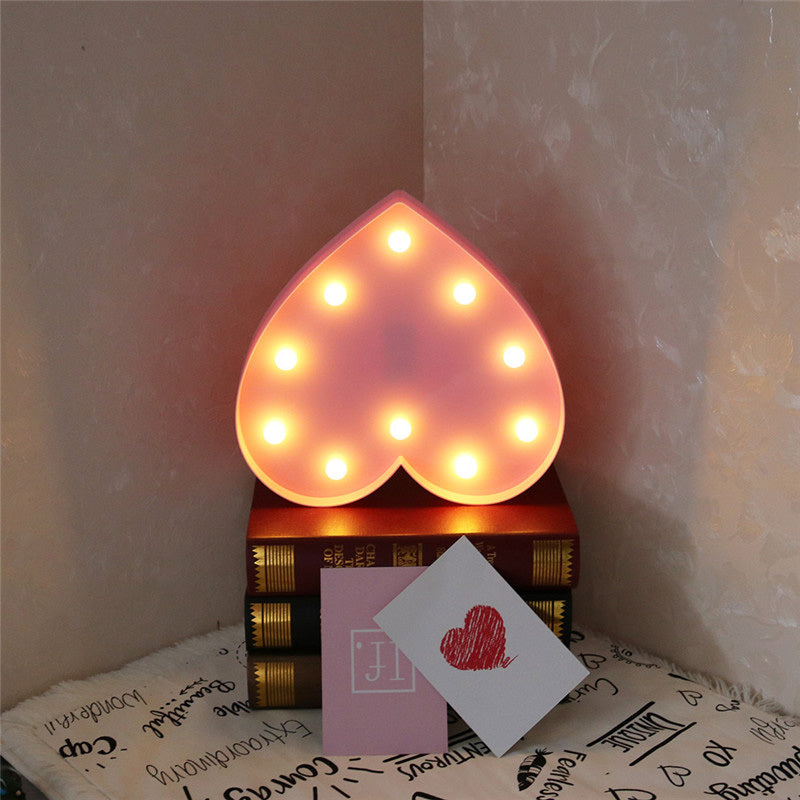 Romantic 3D Heart Decor Lamp