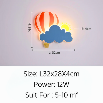 8W 12W Niedliche Wandleuchte für Gang, Nachttisch, Kinderzimmer, Innenlampen, Treppenhaus, Gleichniswolke, Kunstdesign, Wanddekoration