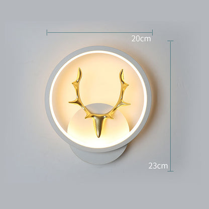 Modern Deer Antler Wall Lamp