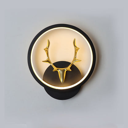 Modern Deer Antler Wall Lamp