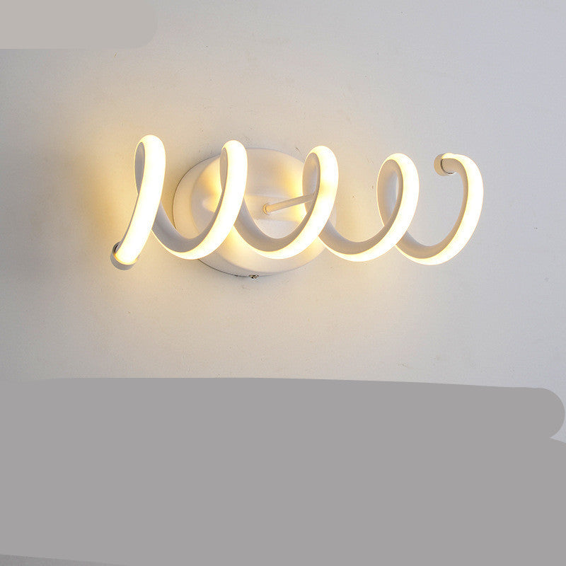 Modern Wavy Bedside Wall Lamp