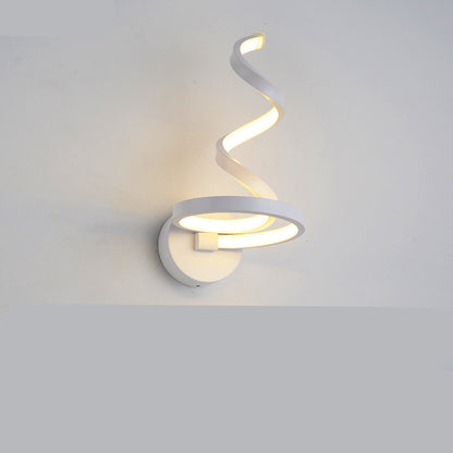 Moderne gewellte Nachttisch-Wandlampe