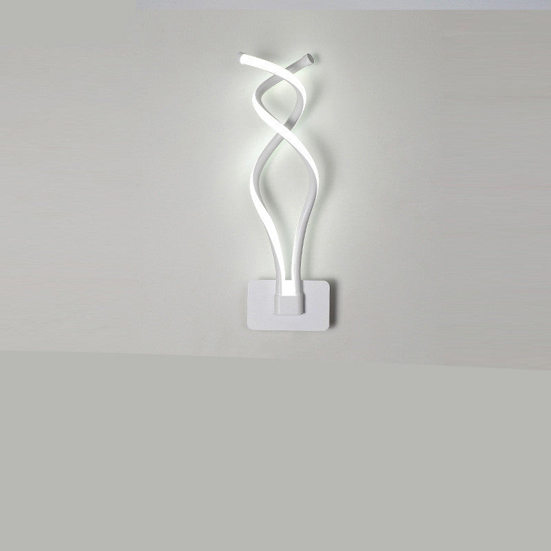 Modern Wavy Bedside Wall Lamp