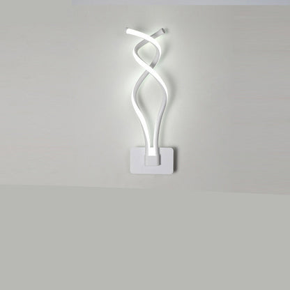 Modern Wavy Bedside Wall Lamp