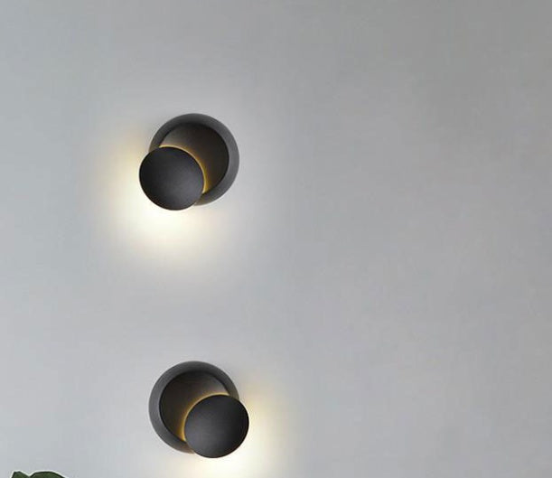 Rotating Lunar Eclipse Wall Lamp