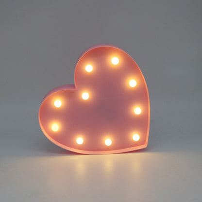 Romantic 3D Heart Decor Lamp