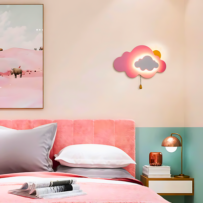 Happy Sun Hanging Cloud Character Decor Lamp