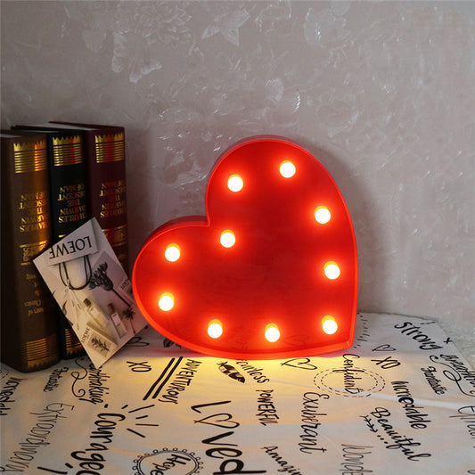 Romantic 3D Heart Decor Lamp