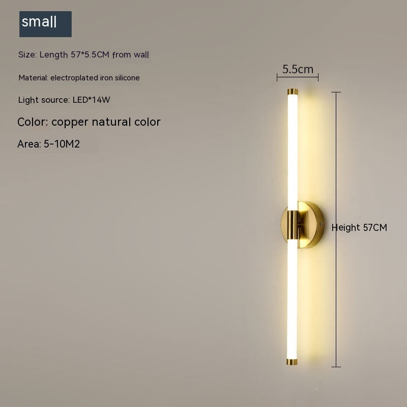 Lámpara de pared geométrica de cobre