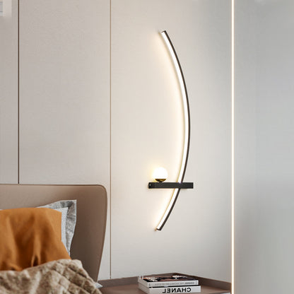 Modern Black Grille Wall Lamp