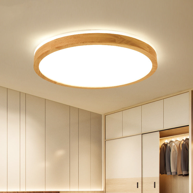 Wooden Frame Ceiling Light