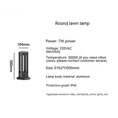 Outdoor Aluminum Waterproof Lawn Lamp