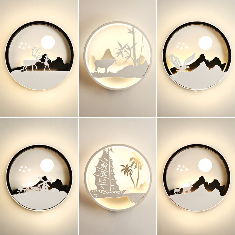 Artistic Bedside Wall Lamp