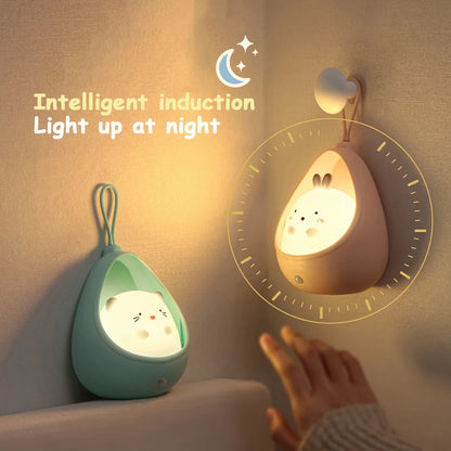 Rechargeable Cute Kitty-Shaped Bedside Lamp