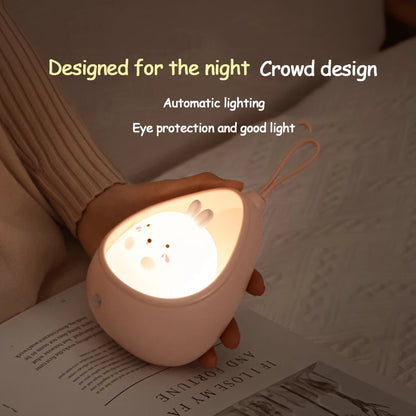 Rechargeable Cute Kitty-Shaped Bedside Lamp