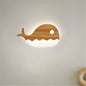 Wooden Moon, Saturn & Dolphin Wall Lamp