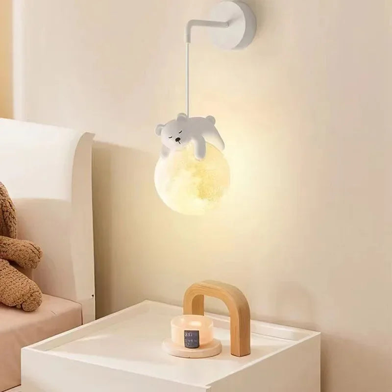 Moderne LED Wand Lampe Kreative Mond Licht Für Schlafzimmer Nacht Kinderzimmer Hintergrund Wand Indoor Hause Dekorative Beleuchtung