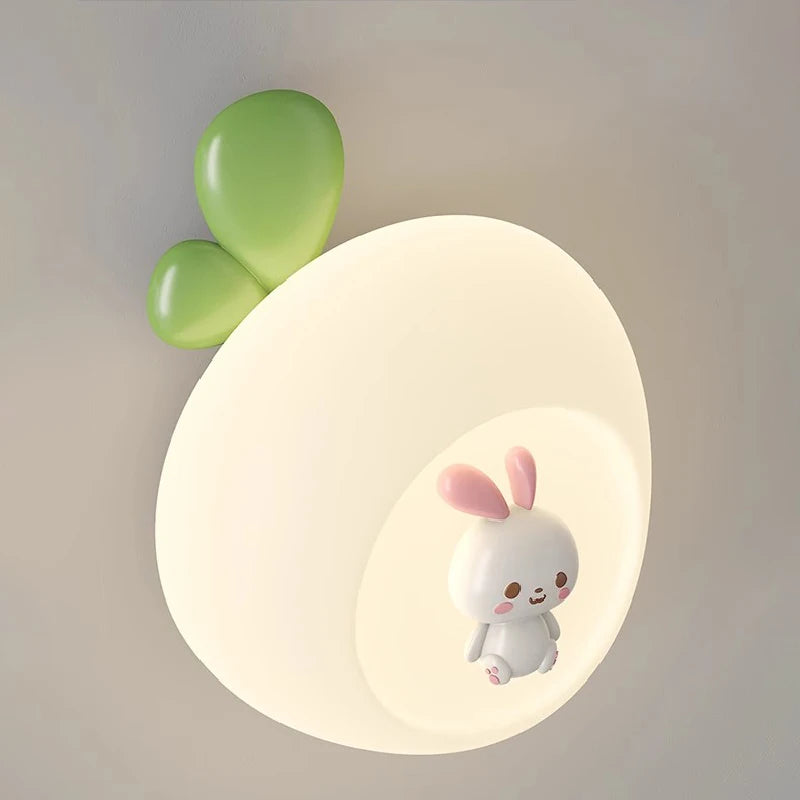 Rabbit, Cat and Bear Cute Wall Lamp