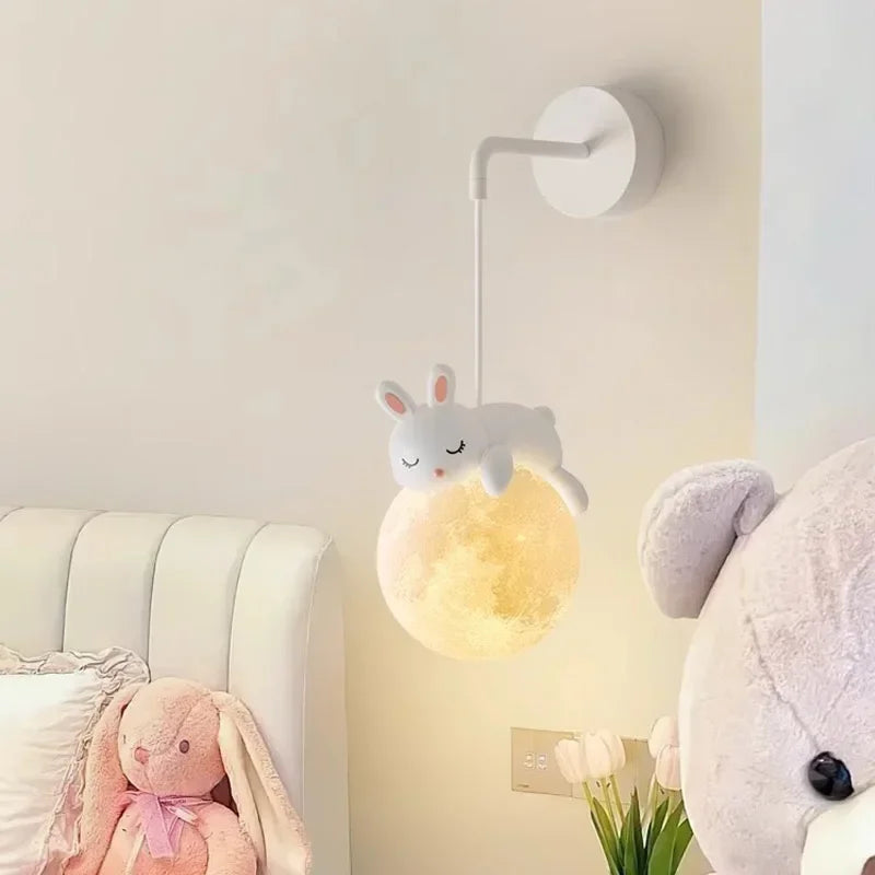 Celestial Cuddles Bear/Rabbit Wall Lamp