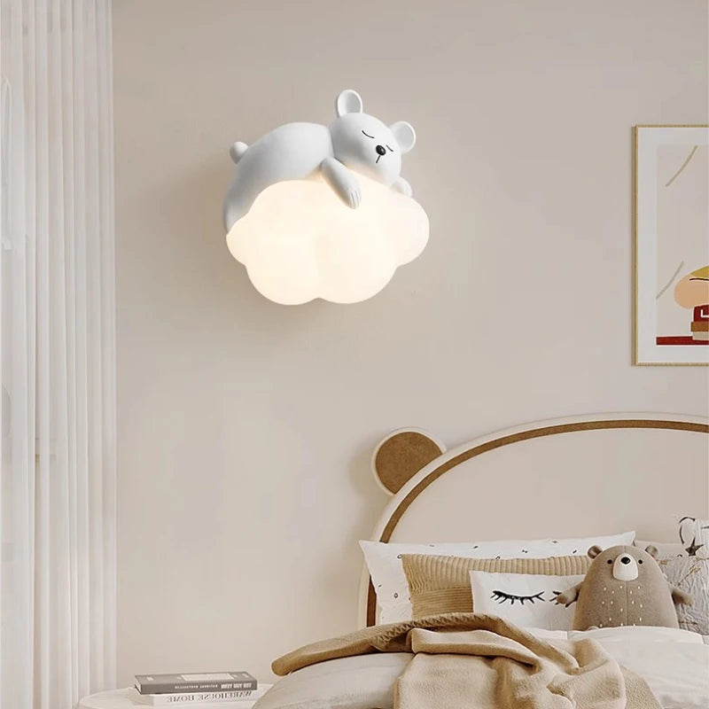 Sleepy Bunny, Bear & Cloud Bedside Night Light