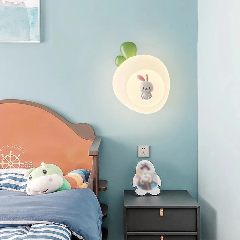 Rabbit, Cat and Bear Cute Wall Lamp