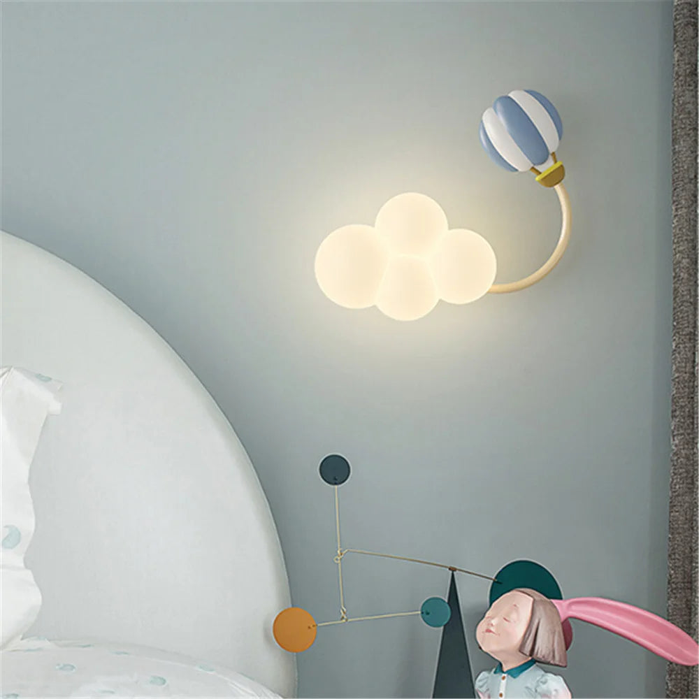 Cloud Hopper Children's Airplane Wall Lamp