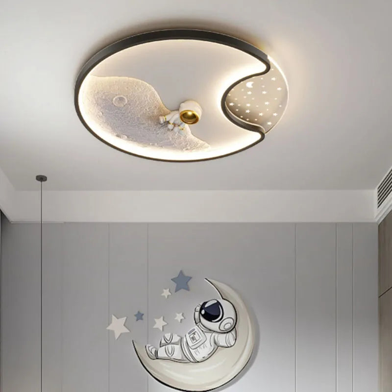 Modern Space-Themed Ceiling Light Fixture