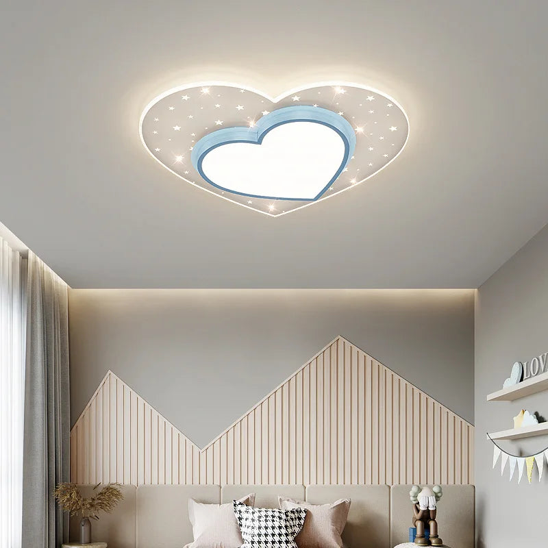 Adorable Star and Heart Ceiling Night Light