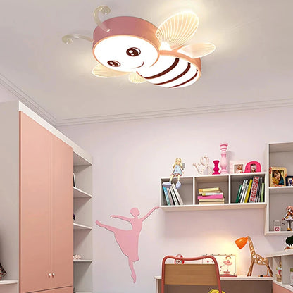 Kinderzimmer Biene Deckenleuchte Prinzessin Zimmer Regenbogen Wolke Schlafzimmer Licht Einfache Moderne Cartoon Licht Jungen Und Mädchen