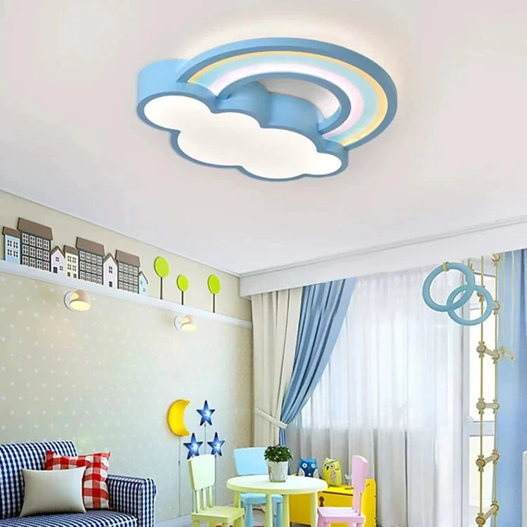 Kinderzimmer Biene Deckenleuchte Prinzessin Zimmer Regenbogen Wolke Schlafzimmer Licht Einfache Moderne Cartoon Licht Jungen Und Mädchen