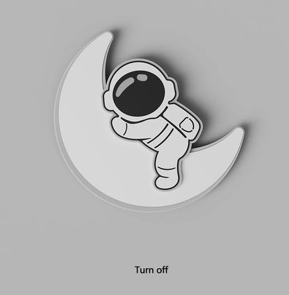 Panda/Astronaut Sleepytime on Moon Wall Lamp