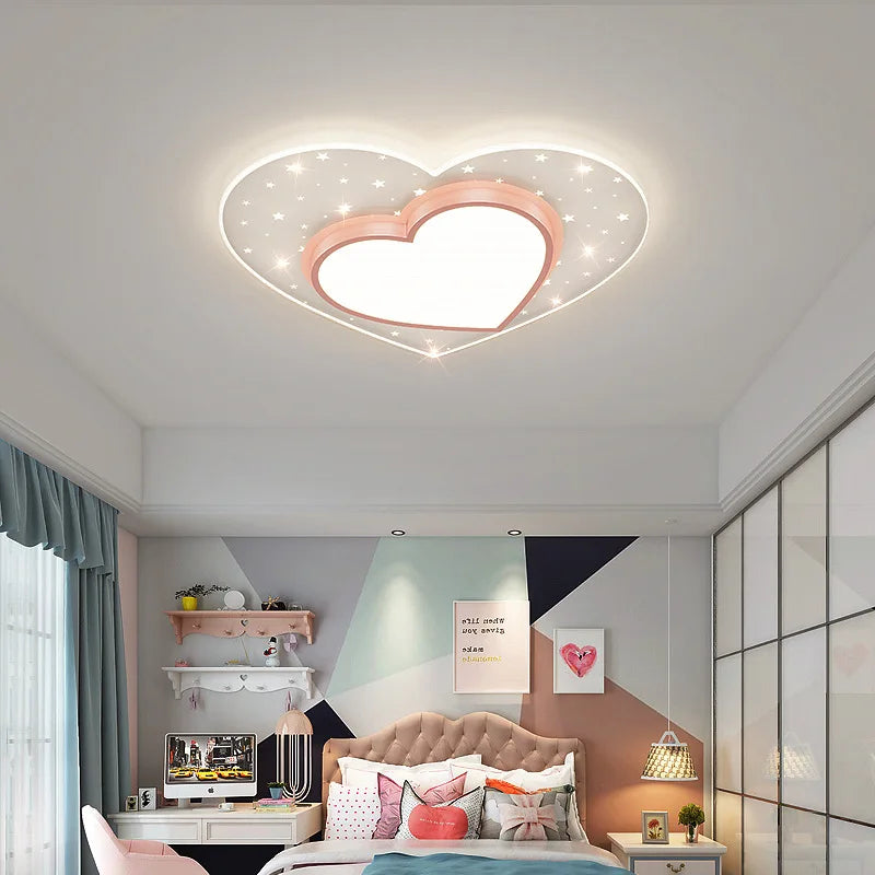 Adorable Star and Heart Ceiling Night Light