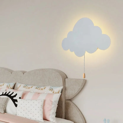 Adorable Moon and Cloud Bedside Night Light