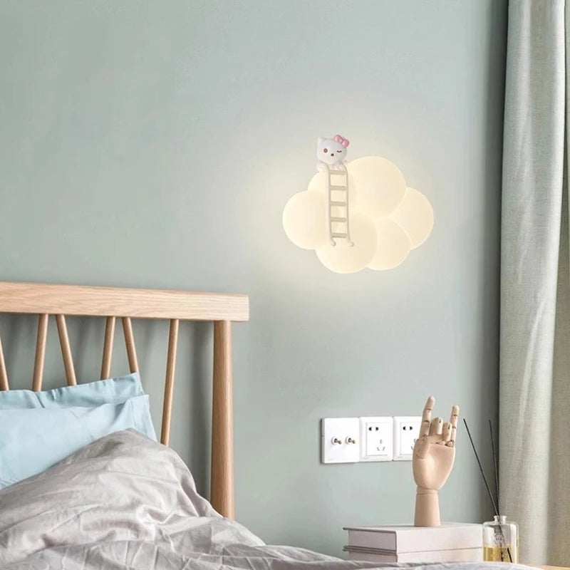 Cloud and Critters Wall Light for Kids