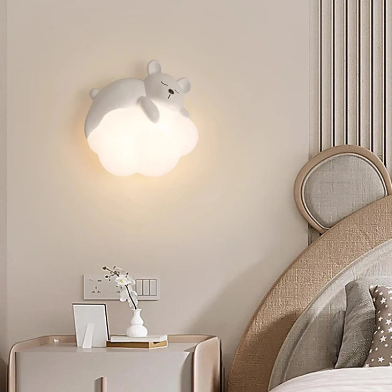 Cloud and Panda Pals LED Wall Lamp