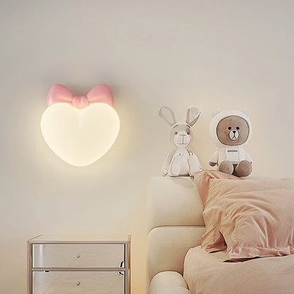 Cupid's Heart-Shaped LED Wall Lamp