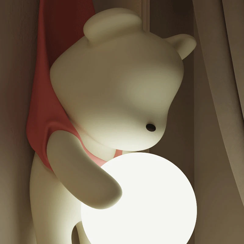 Cute Hanging Teddy Wall Lamp for Kids