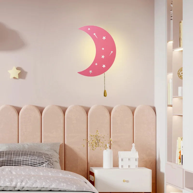 Adorable Moon and Cloud Bedside Night Light