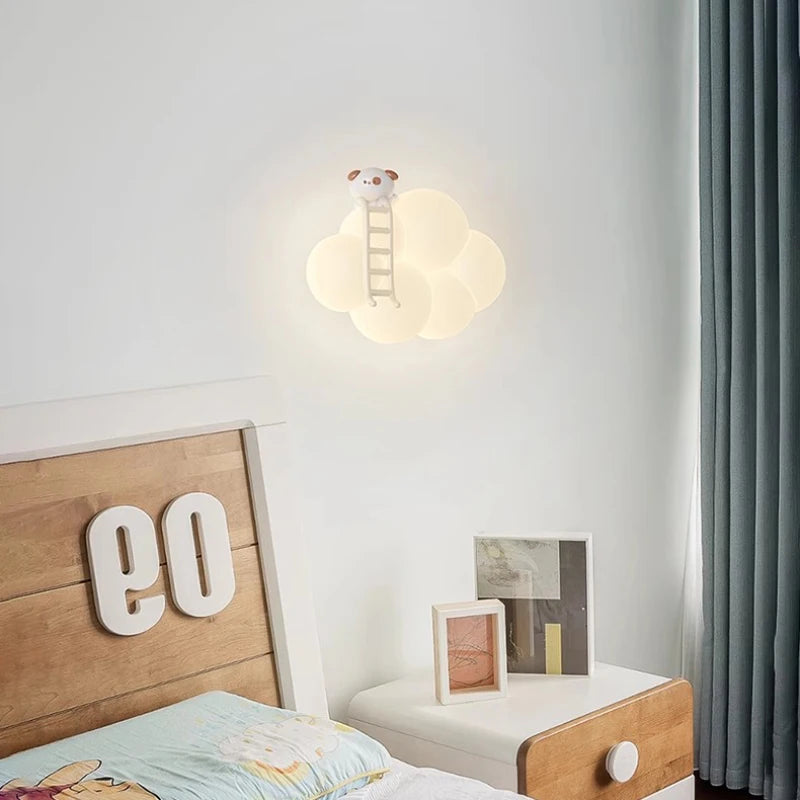 Cloud and Critters Wall Light for Kids