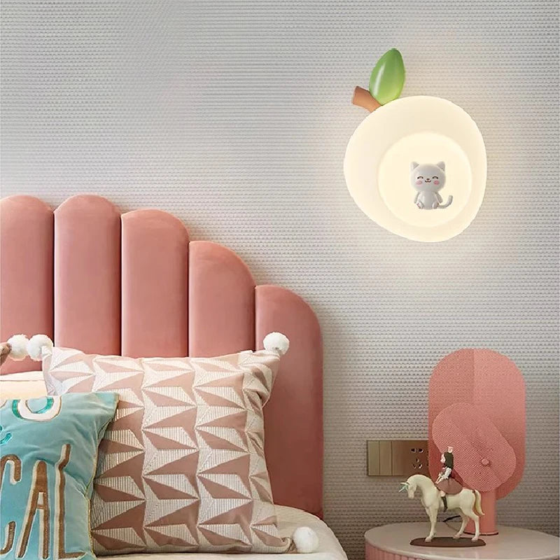 Rabbit, Cat and Bear Cute Wall Lamp