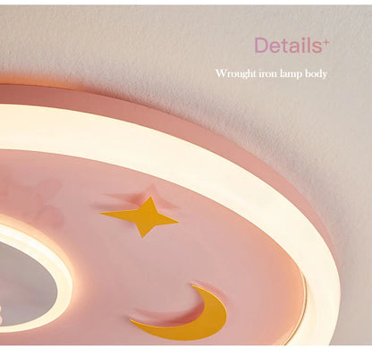 Hanging Unicorn with Stars Kid's Ceiling Lamp