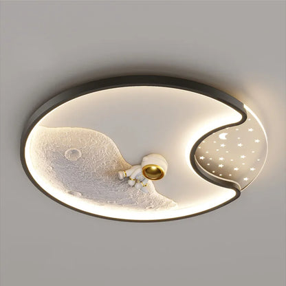 Modern Space-Themed Ceiling Light Fixture