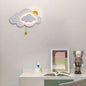 Lámpara decorativa con forma de nube colgante con forma de sol feliz