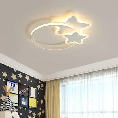 Celestial Scene Cloud and Star Ceiling Fixture