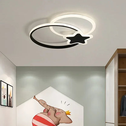 Celestial Scene Cloud and Star Ceiling Fixture