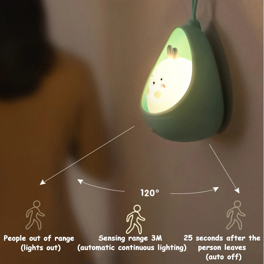 Rechargeable Cute Kitty-Shaped Bedside Lamp