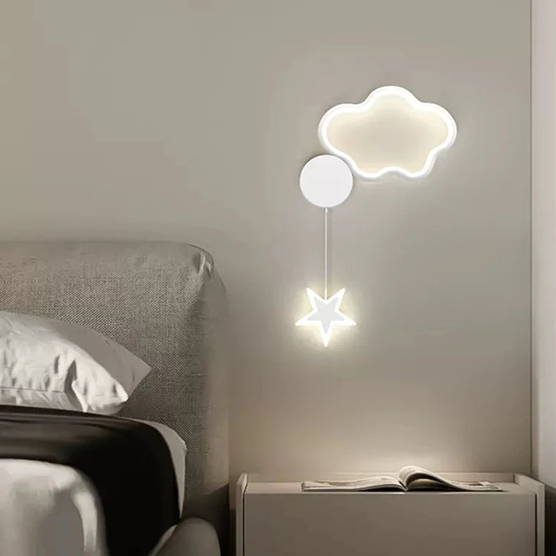 Celestial Trio Cloud, Star & Moon Wall Lamp