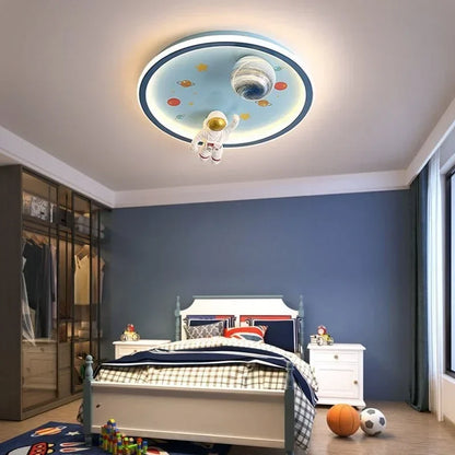 Galaxy Glow Planet and Astronaut Ceiling Light