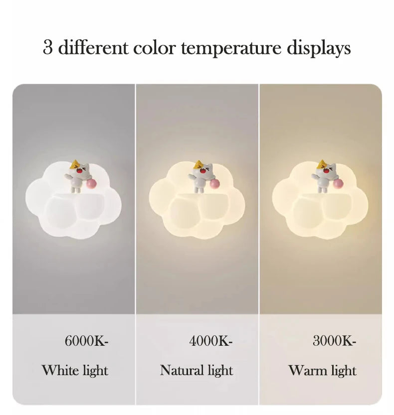 Cloud Nine Kitten LED Wall Lamp